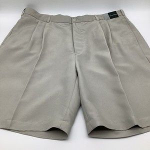 Bolle Golf Mens Pleated Golf‎ Shorts Beige Size 40 NWT